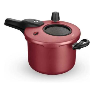 Imagem de Panela de Pressão antiaderente Cereja Tampa com Visor de Vidro 4.5 L M