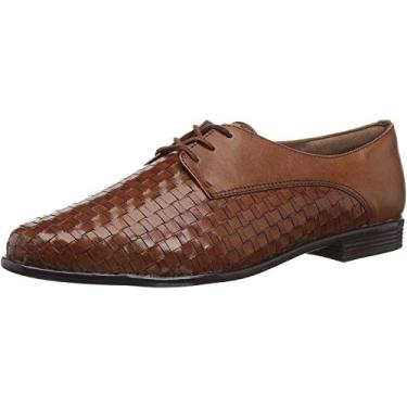 Imagem de Trotters Sapatilha feminina Lizzie Oxford, Conhaque, 6.5 Narrow