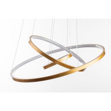 Imagem de Lustre Pendente Led Prizi Dourado Endless 20x40x60cm