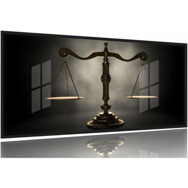 Imagem de Quadros Decorativos Direito - Balança 130x60 Moldura Preta 2x2