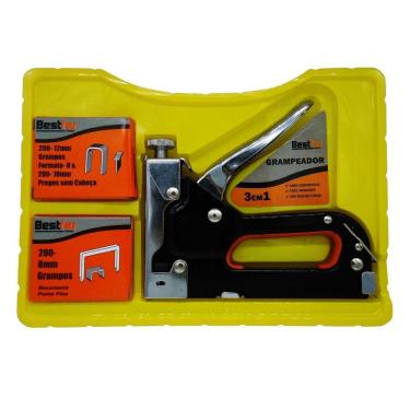 Imagem de Kit grampeador tapeceiro 3 em 1 bestfer