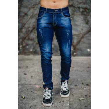 Imagem de Calca Jeans Azul Estonada - Haddock