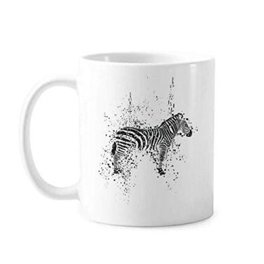 Imagem de Mexican Pinto simples caneca preta e branca cerâmica xícara de porcelana café louça