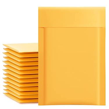 Imagem de Envelopes com autovedação de ouro e bolhas Kraft da Ucgou de 10 x 20 cm, pacote com 50