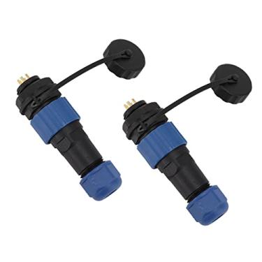 Imagem de Plugue Macho do Conector Fêmea SD16, IP68 à Prova d'água Conector SD16 Pino de Contato Sólido Resistente para Eletrônica de Comunicação (Porca Traseira SD16 6Pinos)