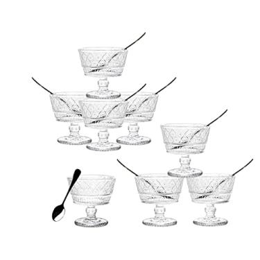 Imagem de Godinger Mini Trifle Tasters Dessert All Purpose Serving Bowls with Spoons - Claro - Set of 8