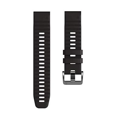 Imagem de ADAARA para pulseiras de relógio Garmin 22mm de largura pulseira de substituição de silicone macio pulseira de relógio dedicada para Garmin Fenix 7/Fenix 5/Fenix 6/Fenix 5 Plus/Fenix