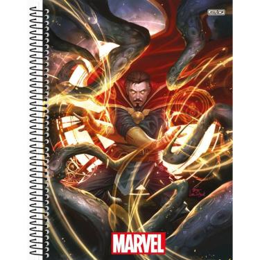 Imagem de Caderno Marvel Now Escolar 1 Matéria Espiral Doutor Estranho