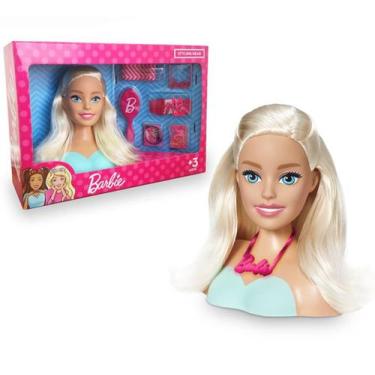 Imagem de Boneca Busto Barbie Styling Head Hair Salão De Beleza Para Pentear Com