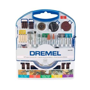 Imagem de Kit Acessorios Metal Micro Retifica 110 Pecas Dremel 709