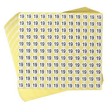 Imagem de Adesivos pequenos autoadesivos série, 19). Number 19 (15 Sheets)