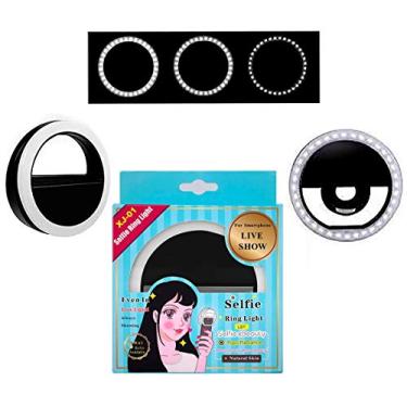 Imagem de RING LIGHT PORTÁTIL CLIPE FLASH PARA SELFIE NÃO USA PILHAS
