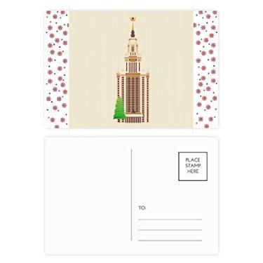 Imagem de Rússia Ilustration Landmark National Symbol Christmas Flower Celebration Cartão postal Blessing Mailing Card
