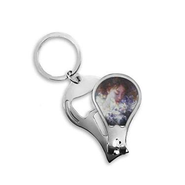 Imagem de Chaveiro Dream Away XJJ pintura a óleo cortador de unhas abridor de unhas chaveiro tesoura