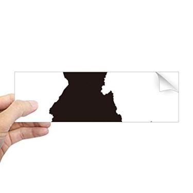 Imagem de DIYthinker Idaho Adesivo retangular de para-choque com mapa dos Estados Unidos da América