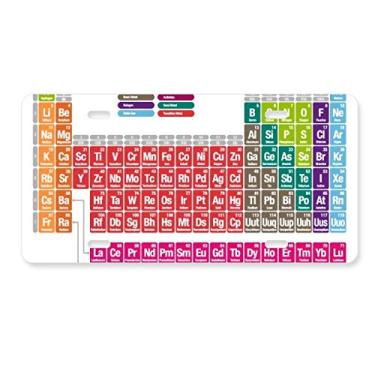 Imagem de DIYthinker Lindo acessório de aço inoxidável para decoração de carro com estampa de química e cor succinct