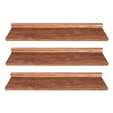 Imagem de Kit 3 Prateleira Modelo L Madeira De Demolição Livros 60x15x5