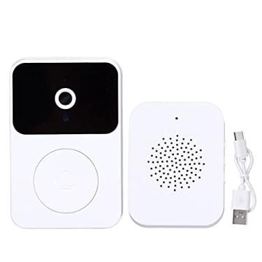 Imagem de Campainha inteligente X9, campainha sem fio de intercomunicador wi-fi inteligente chamada de vídeo campainha de encaixe inteligente