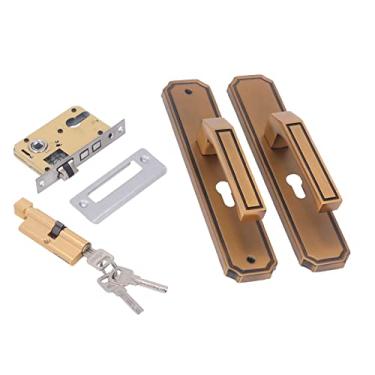 Imagem de Conjunto de Fechadura de Maçaneta de Porta, à Prova de Roubo, Fechadura de Maçaneta de Porta Mudo, Liga de Alumínio, Resistência Ao Impacto, Revestimento Externo Antiferrugem