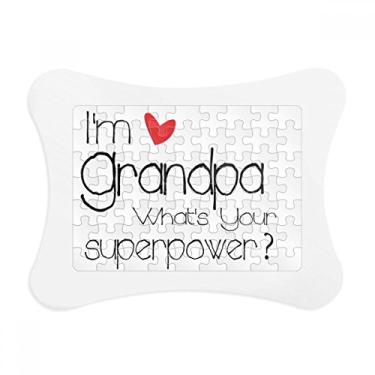 Imagem de Enfeite de quebra-cabeça I'm a Grandpa What's Your Superpower= moldura de quebra-cabeça para decoração de quadro