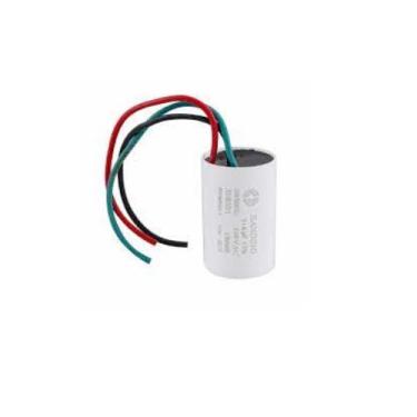Imagem de Genérico Capacitor P/Ventilador De Teto 3 Fios (1,5+2,5uf) Redondo Alumínio 4 μF