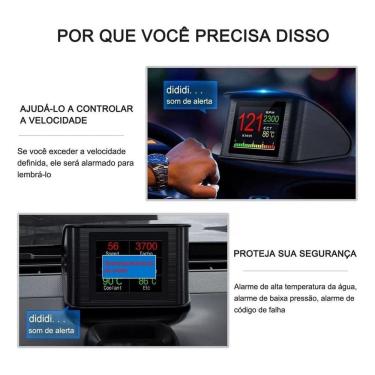 Imagem de Computador De Bordo Digital Obd2 Scanner Automotivo P10