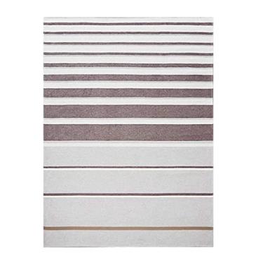 Imagem de Tapete Sala Quarto Carpete Listrado Moderno Simples Retangular Confortável Fundo Antiderrapante Tapetes de Área (Color : B, Size : 140x200cm)
