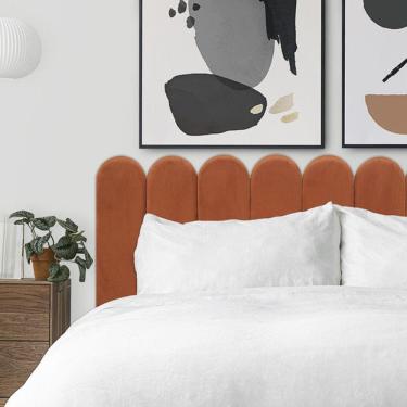 Imagem de KIT 8 Placas Cabeceira Nuvem Estofada Para Cama Queen - Módulo 20cm x 60cm