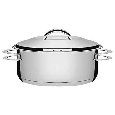 Imagem de Caçarola Rasa com Fundo Triplo, Tramontina, Solar 62503240, Inox, dimetro de 24 cm