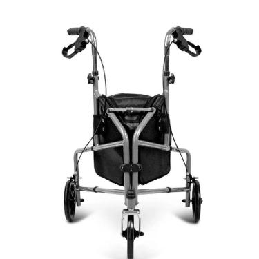 Imagem de Andador Dobrável 3 Rodas D11 Dellamed Preto