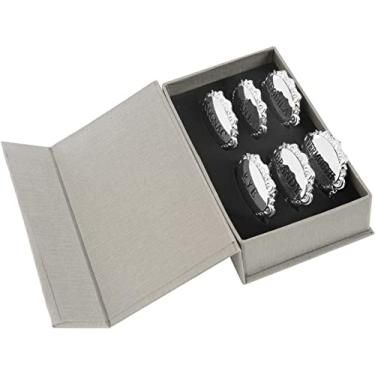 Imagem de Amlong Plus Etiquetas ovais B, conjunto de 6 para garrafas ou decantadores (tequila, conhaque, conhaque, vermute, centeio, vinho)