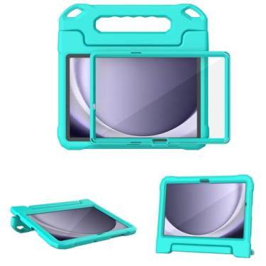 Imagem de Maison Capa infantil para Samsung Galaxy Tab A9 Plus 11 polegadas versão 2023 (SM-X210/X216/X218) à prova de choque Tab A9+ capa com protetor de tela integrado, alça leve e suporte para tablet