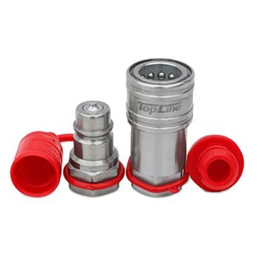 Imagem de 3/10.2 cm NPT Rosca 3/4 corpo Ag ISO 5675 Acoplador Hidráulico de Conexão Rápida Conjunto de Válvula Poppet Agrícola TL49