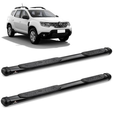 Imagem de Estribo Lateral Duster 2011 a 2023 Oblongo Preto Keko K1