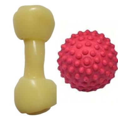 Imagem de Odontopet, Mordedor Odontopet Dura Big - Brinquedo Pet Nylon Cachorro Cão Extra Forte Com Bolinha Cravo