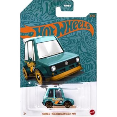 Imagem de Hot Wheels - Tooned Volkswagen Golf MK1 - Aniversário 56 Anos - Verde e Dourado - HVX07