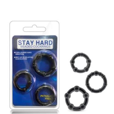 Imagem de Conjunto com 3 Anéis Peniano Retardador Tamanhos Diferentes - Stay Hard