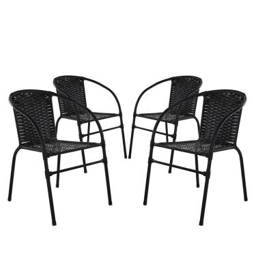 Imagem de 4 Cadeiras Happy Hour Para Jardim Estilo Beleza Com Qualidade Panero