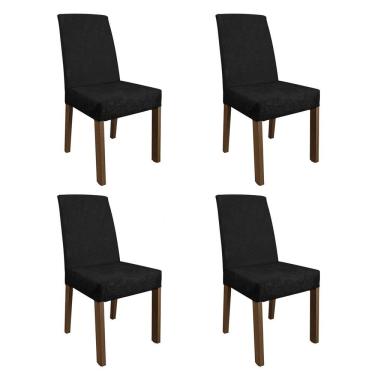 Imagem de Kit 4 Cadeiras De Jantar 4255 Rustic/oxford Madesa Rustic/oxford