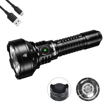Imagem de Wurkkos Lanterna tática de LED recarregável - TD01C Lanterna holofote High Lumens SFT40 LED super brilhante 1800LM com driver regulado Buck IP68 1000M de maior alcance USB C