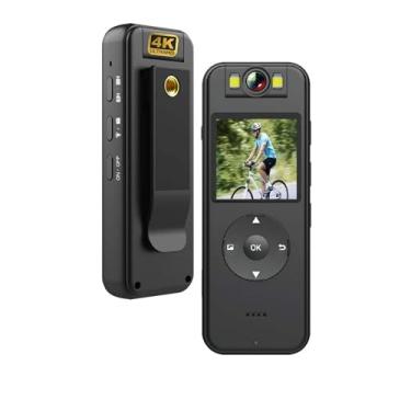 Imagem de Mini Camera corporal de ação esportiva wifi Ultra HD 4K Portátil Grava Vídeo Com Visão Noturna cs09 Até 256GB Com Cartao 256GB