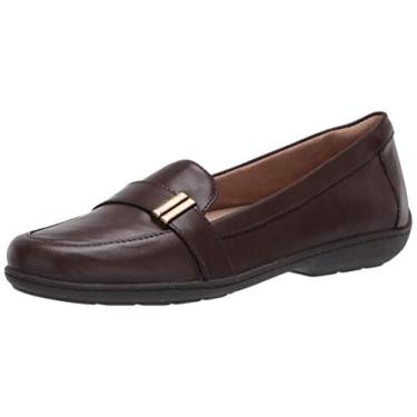Imagem de Naturalizer Soul Kentley Mocassim feminino sem cadarço, Couro marrom., 39