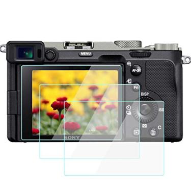 Imagem de WH1916 Protetor de tela ZV1 para câmera Sony ZV1 A7C a7iii a7Riii, vidro temperado 9H, antiarranhões, bolhas e poeira (pacote com 3)