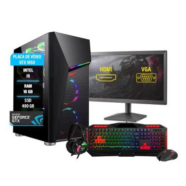 Imagem de Pc Gamer Darius Completo I5 3ºGer. GTX1650 16GB SSD 480GB - AMORIM TEC