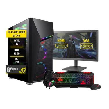 Imagem de Pc Gamer Chrono Completo I5 3 Memória 16Gb Hd 1Tb Gt740 - Amorim Shop