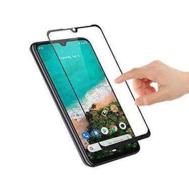 Imagem de Película Vidro 3D Mi A3 Full Cover Transparente Com Bordas Pretas - Un