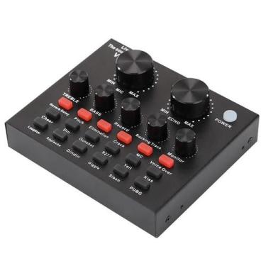 Imagem de Conjunto Interface Externa Mesa de Som V8 Multifuncional Usb - Bc Bora
