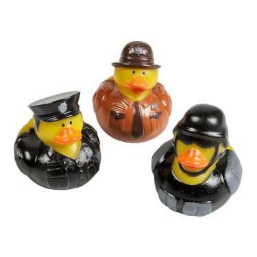 Imagem de Law Enforcement Rubber Duckies, 12 Pieces, Police Officer, SWAT Team and State Troopers, Birthday Party and Celebration Supplies