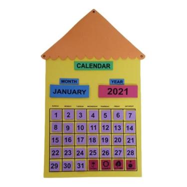 Imagem de Calendário em inglês painel para sala de aula - CRIATIVA MATERIAIS EDU