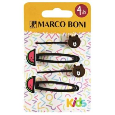 Imagem de Kit C/ 2 Grampos De Cabelo E 2 Tic Tac Linha Kids Marco Boni, Preto